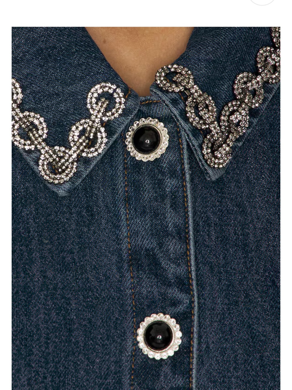 Crystal Trim Collared Mini Dress in Blue
self-portrait - Picture 4 of 8